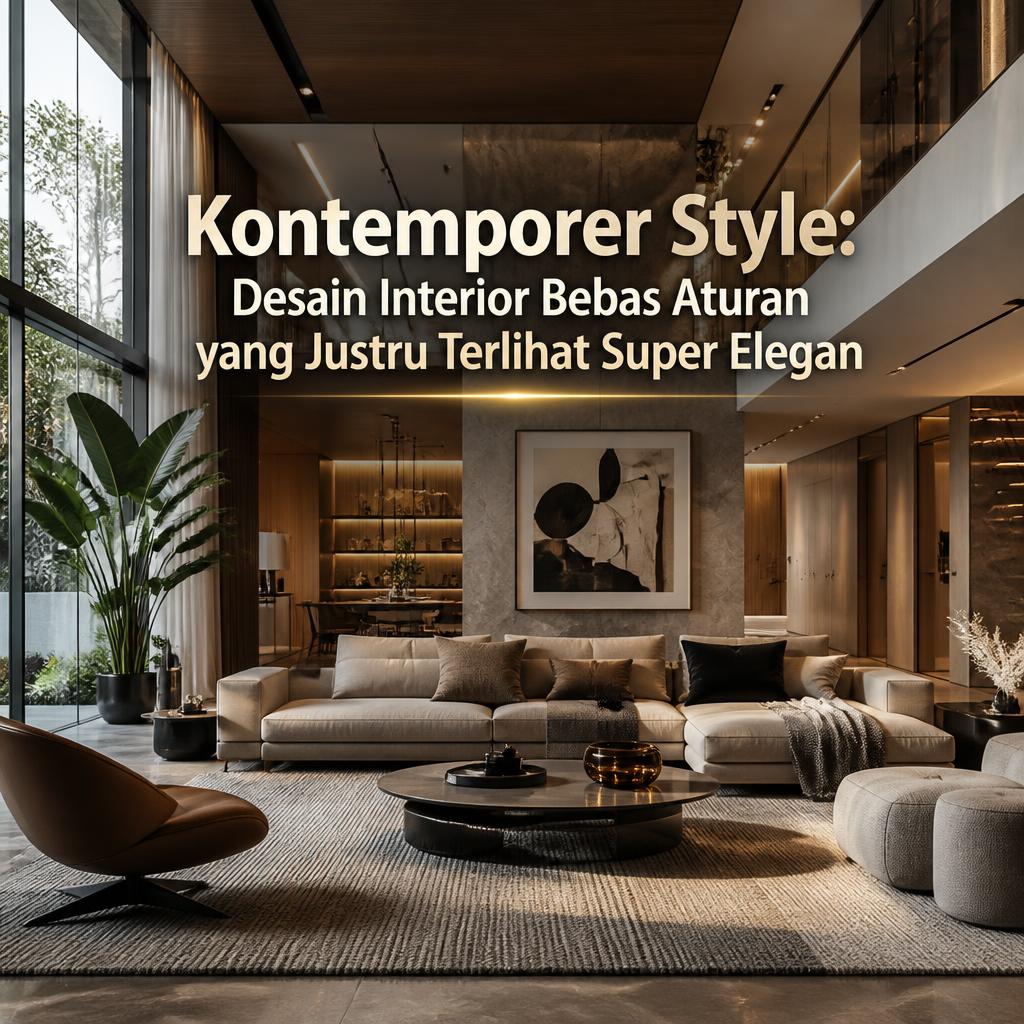 Kontemporer Style: Desain Interior Bebas Aturan yang Justru Terlihat Super Elegan