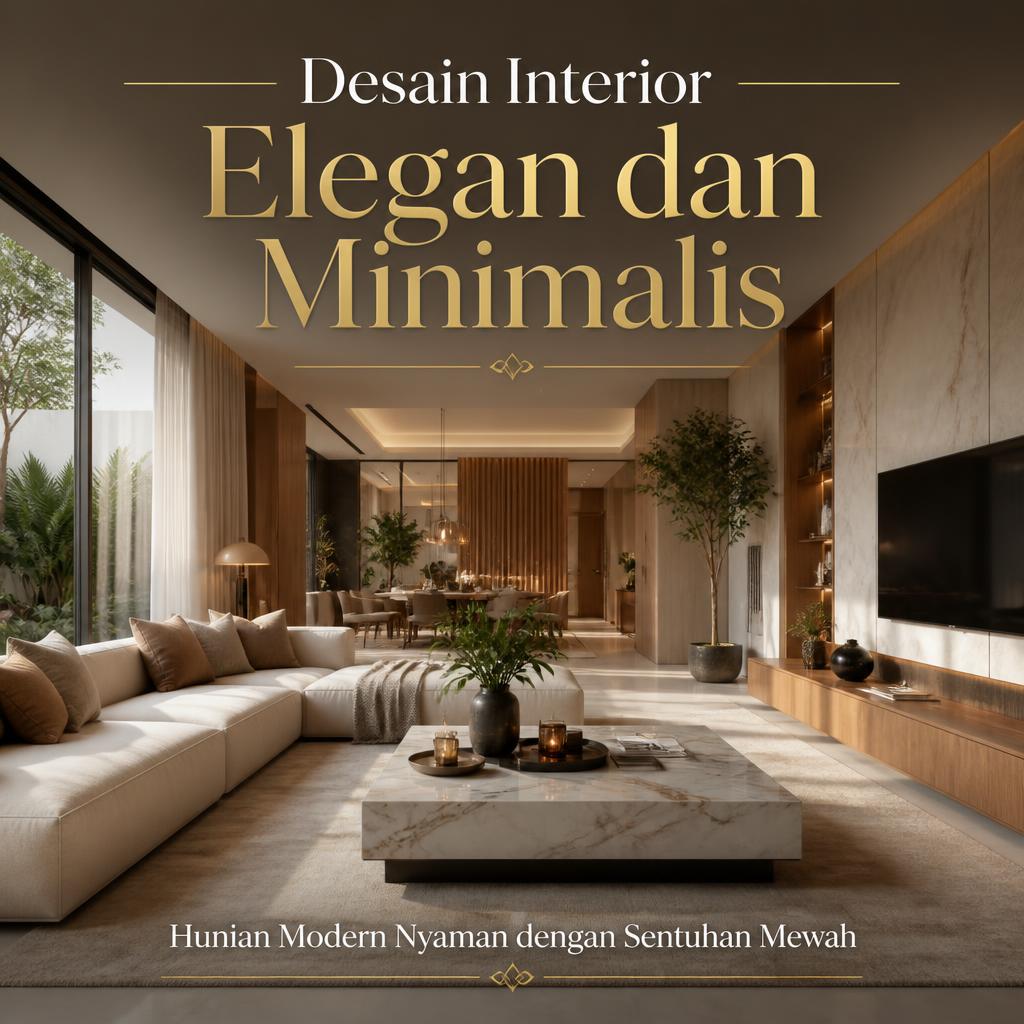 Desain Interior Elegan dan Minimalis Jadi Pilihan Tepat untuk Rumah Masa Kini