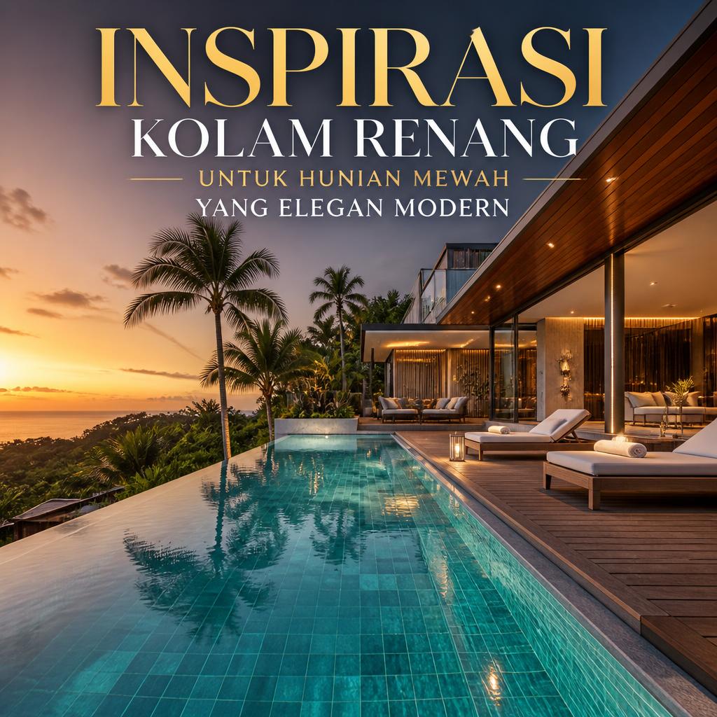 Inspirasi Kolam Renang untuk Hunian Mewah yang Elegan Modern