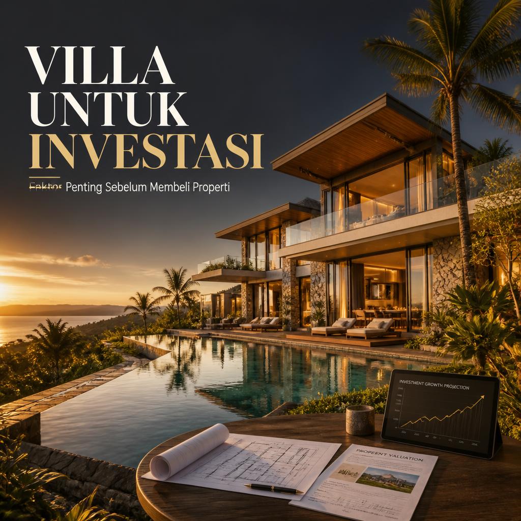 Villa untuk Investasi: Faktor Penting Sebelum Membeli Properti